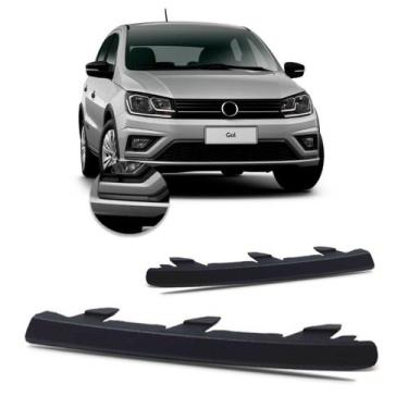 Imagem de Par Moldura Lateral Parachoque Dianteiro Gol 2018 2019 Preto - SP ACES