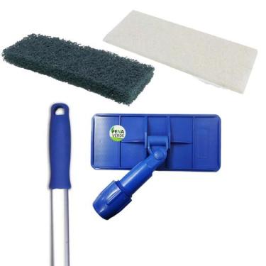 Imagem de Kit LT Limpa Tudo Com Giro Articulado + Cabo 1,40 Metros + Fibra Pesad