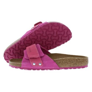 Imagem de Birkenstock Sandálias femininas Oita (tulipa fúcsia, sistema de tamanho de calçados dos EUA, adulto, feminino, faixa numérica, estreita, 39, 40)