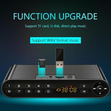 Imagem de Alto-falante Bluetooth sem fio Viva-voz Portátil MP3 Com Microfone TF 