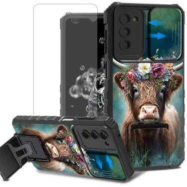 Imagem de Capa de telefone ACWDMKH para Samsung Galaxy S24 Plus com suporte e le