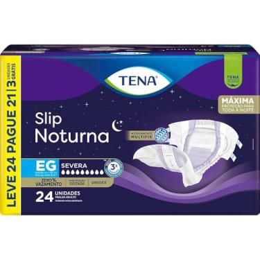 Imagem de Tena Slip Noturna, Fralda Geriátrica para Incontinência Urinária, EG - Leve 24 Pague 21 unidades