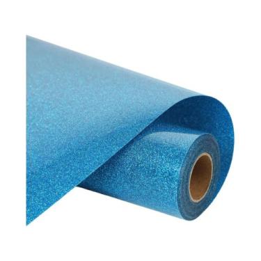 Imagem de Vinil Termocolante Glitter Para Camisetas, Fácil De Cortar E Desenhar 