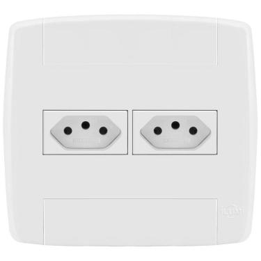 Imagem de Conjunto 2 Tomadas 10A 4X4- Ilumi Lev - 87040