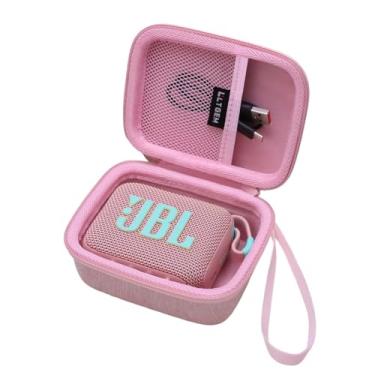 Imagem de LTGEM Capa compatível com JBL Go 4 e JBL Go 3 e JBL Go 3 Eco alto-falante à prova d'água ultra portátil, rosa