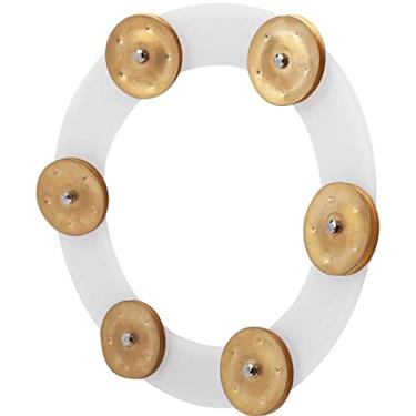 Imagem de RiToEasysports Olá, Chapéu de Pandeiro Com Montagem de Borracha, Qualidade de Som Profissional, Atualização Aprimorada de Desempenho para Bateristas Com Construção de Aço Inoxidável Premium (Ouro)