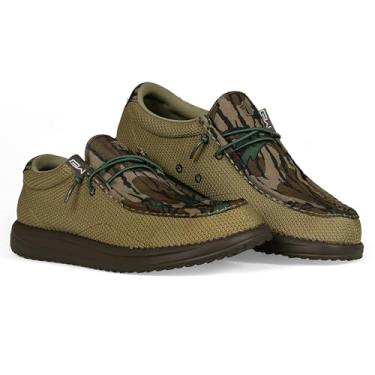 Imagem de Gator Waders Sapatos masculinos de acampamento – Mocassins sem cadarço respiráveis – Cadarços elásticos – Amortecimento ultraleve o dia todo – Sensação justa, Mossy Oak Greenleaf, 39