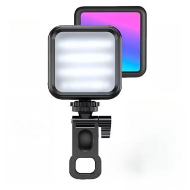 Imagem de Iluminador LED Portátil RGB p/Fotografia e Vídeo – Luz de Preenchimento Noturna, Compacta e Recarregável