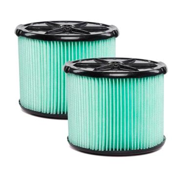 Imagem de Workshop Filtros para aspirador de pó seco úmido WS13045F2 HEPA Filtro de mídia para aspirador de pó (pacote com 2 – Filtro de mídia HEPA para aspirador de pó seco molhado) Serve para aspiradores de pó Workshop de 3 litros a 12 litros