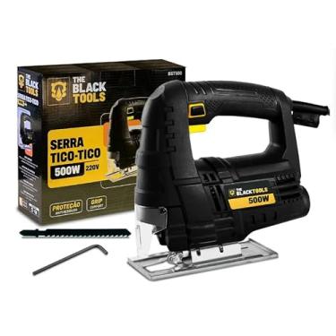 Imagem de Serra Tico-Tico Elétrica 500W The Black Tools BST500 – 220V, 3000 GPM, Base Niveladora 0° a 45°, Encaixe Universal