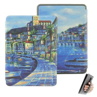 Imagem de GUKSRASO Capa para Kindle Paperwhite 11ª Geração/Signature Edition (6.8", Modelo: M2L3EK/M2L4EK) - Feito de Material à Prova D'água, com Suspensão Automática, Alça de Mão