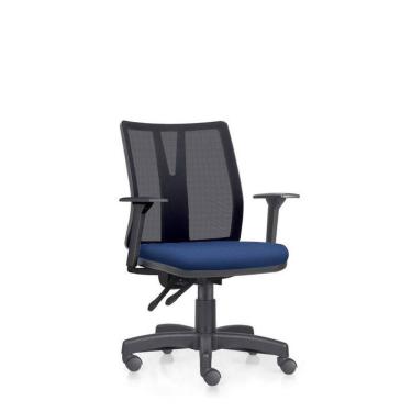 Imagem de Cadeira Addit Ergonômica Nr17 Back System Crepe Azul