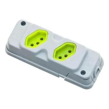 Imagem de Tomada Em Barra Robust 2 Saídas 20A Tripolar P/ Extensão 2p + T Fiolux