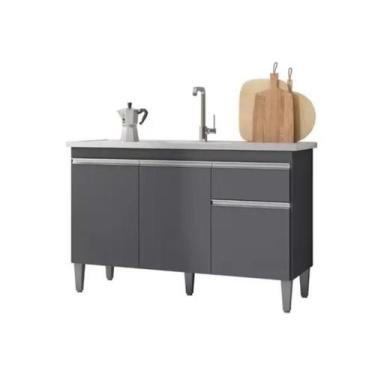 Imagem de Armário Multiuso Organizador Sapateira Lais Preto - Ajl Móveis - Ajl M