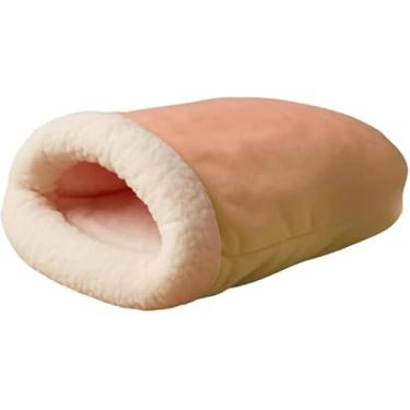 Imagem de Saquinho de Dormir para Gatos Velboa e Sherpa - Cor:Doce De Leite