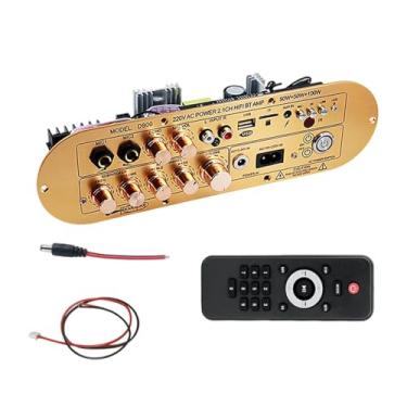 Imagem de BaotyJie Placa amplificadora de potência de alto desempenho para home theater, placa receptora de áudio universal para rádio, microfone USB, AUX, cartão TF