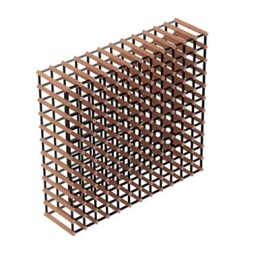 Imagem de hezhuhe2258 Suporte de vinho para armazenamento de vinho rack de armazenamento de vinho armário de vinho doméstico comercial loja de vinho adega adega rack de vinho de madeira maciça rack de vinho