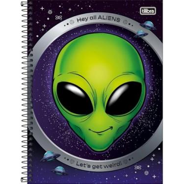 Imagem de Caderno Orbit Universitário Espiral TILIBRA - 10 Matérias 160 Folhas (Hey all Aliens)