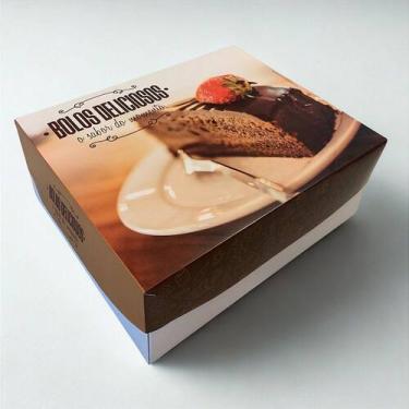 Imagem de Caixa para Bolo 52x45x12 cm - 10 Unidades de Embalagem Prática - no-br