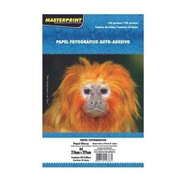 Imagem de Papel fotog glossy a4 adesivo 130g 50fl - MASTERPRINT