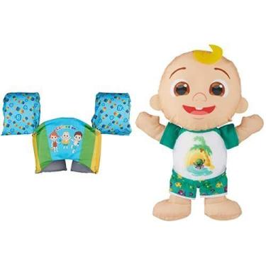 Imagem de Pacote de natação SwimWays Cocomelon Trainer e brinquedo infantil Hugg
