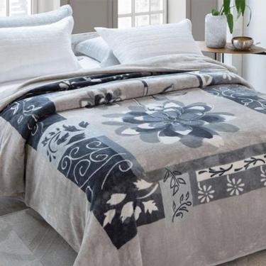 Imagem de Cobertor Casal Kyor Plus Estampado Chablis 180X220M Jolitex