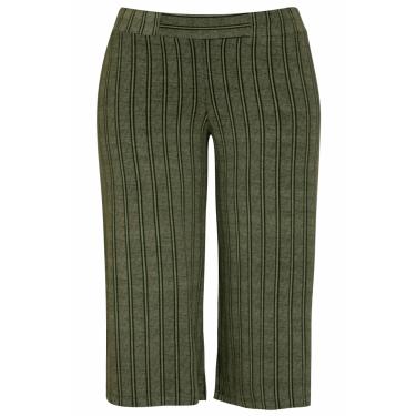 Imagem de Calça Pantacourt Listrada Verde | Pau a Pique