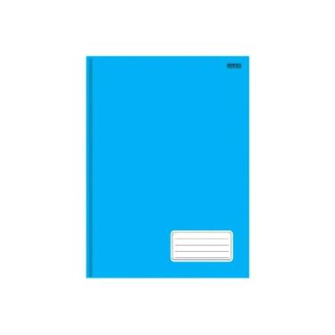 Imagem de Caderno Brochura Animativa, Capa dura, 96 folhas, KBOM! Light, Azul, Pacote com 5