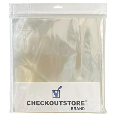 Imagem de mediaxpo 100 OPP de plástico transparente para capas de álbum de disco de vinil LP de 30,5 cm, 33 RPM (mangas externas)