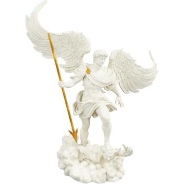 Imagem de Estátua Arcanjo Miguel - Versão 5 (Cor Mármore Dourado)