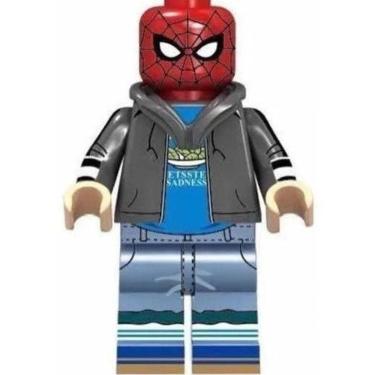 Imagem de Boneco Blocos De Montar Homem Aranha Peter Parker Spiderman