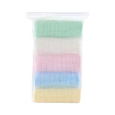 Imagem de Toalha De Rosto De Algodão Macio Para Bebês Com 6 Camadas 30x30CM Lenç