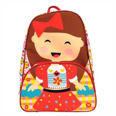 Imagem de Mochila Kids Escolar - Boneca - Vermelho - Od-mkbo - ó Design