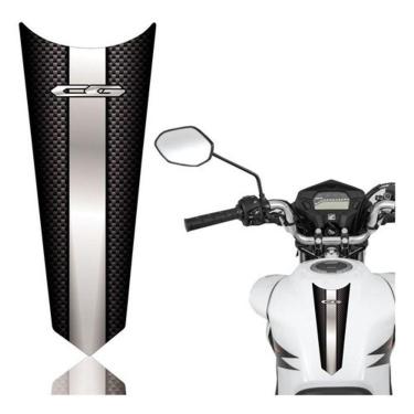 Imagem de Adesivo Faixa Gravata Tanque Moto Cg 125/150/160 Titan Fan Start Cg Carbono