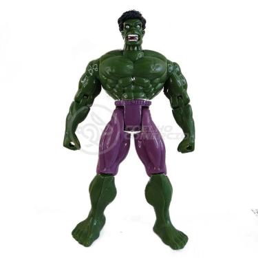 Imagem de Boneco Articulado 25Cm Action Incrivel Hulk + Mascara 16Cm