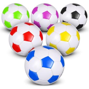 Imagem de Deekin, 6 peças de bolas de futebol coloridas, tamanho 4, com bomba