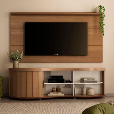 Imagem de Conjunto Sala de Estar: Rack Treviso 4699 + Painel Slim 4744