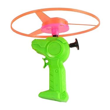 Imagem de Brinquedo de lançador de disco colorido com cordão de LED para crianças e adultos - Brinquedo divertido de disco aéreo voador