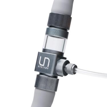 Imagem de Difusor de CO2 em linha UNS Pro - alumínio, difusor de alta dissolução de gás para aquário de água doce - extensão de tanque de aquascaping. Acessório de filtro de recipiente para tubos de 25/81.3 cm