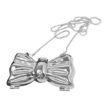 Imagem de Bolsa acrílica para batom com laço, Prata