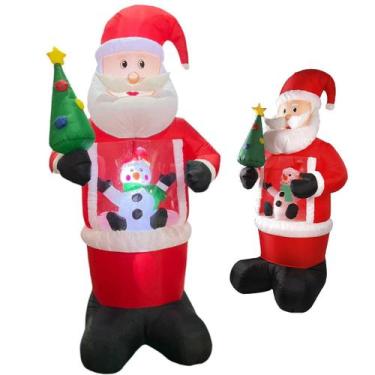 Imagem de Papai Noel Arvore Natal Boneco Neve Inflavel Natalino Decoraçao Loja C