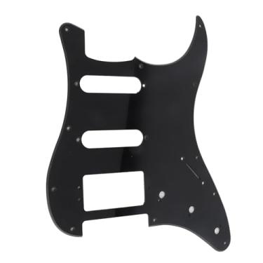 Imagem de RiToEasysports Pickguard de Guitarra Elétrica de PVC Com Função Resistente a Interferências Eficaz para Melhorar o Som, para Entusiastas de Guitarra, material: PVC (1 camada preta GSSH68)
