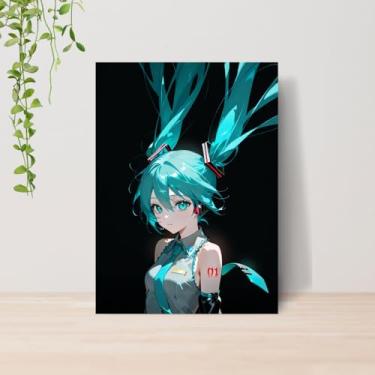 Imagem de Genérico, Quadro Miku Vocaloid A4 | Placa MDF 010