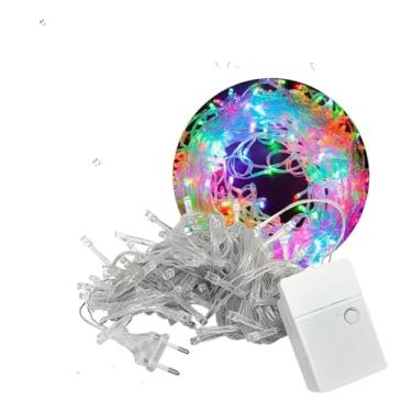 Imagem de Pisca Pisca com 100 Lâmpadas Colorida LED 8 Funções 127v decoração Natal