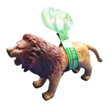Imagem de Leão Animal De Brinquedo Vinil Macio Com Som - TOYS