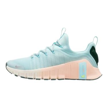 Imagem de Nike Free Metcon 6 Premium Tênis de treino feminino (HV5228-474, azul gelo/coral lavado/verde vintage/prata metálico), Azul gelo/coral lavado/verde vintage/prata metálico, 41 BR