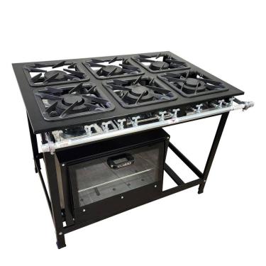 Imagem de Fogão 6 Bocas Cefaz com Forno Linha Gold Baixa Pressão CFZG-135