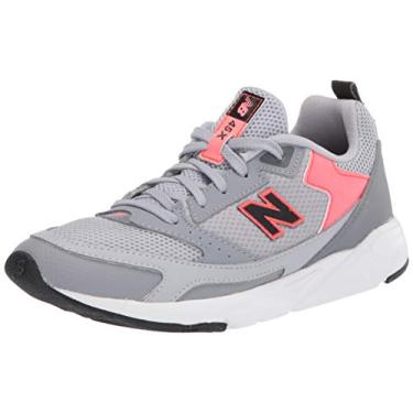 Imagem de New Balance Tênis infantil unissex 45x V1, Vison prata/rosa taitiano, 10.5 Wide Little Kid