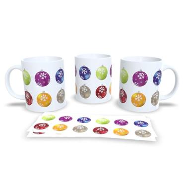 Imagem de Caneca de Natal com Arte Festiva, Porcelana Branca, Decoração de Inverno com Renas e Animais da Floresta, 11oz (15)