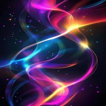 Imagem de Quadro Decorativo Neon Dreams com Luz LED para Ambientes Modernos e Criativos 30x30cm